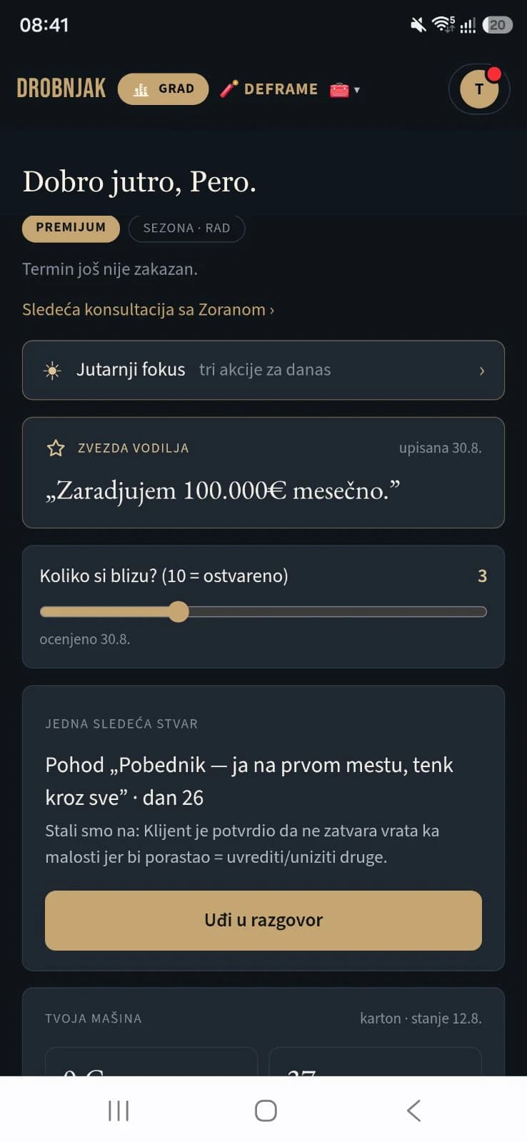 Dobro jutro, Pero — cilj, jutarnji fokus i sledeći potez na radnom STOLU